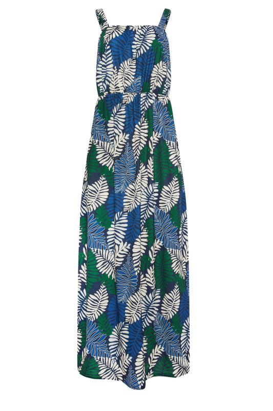 LTS Tall Women's Navy Blue Tropical Print Maxi Dress | Long Tall Sally 5