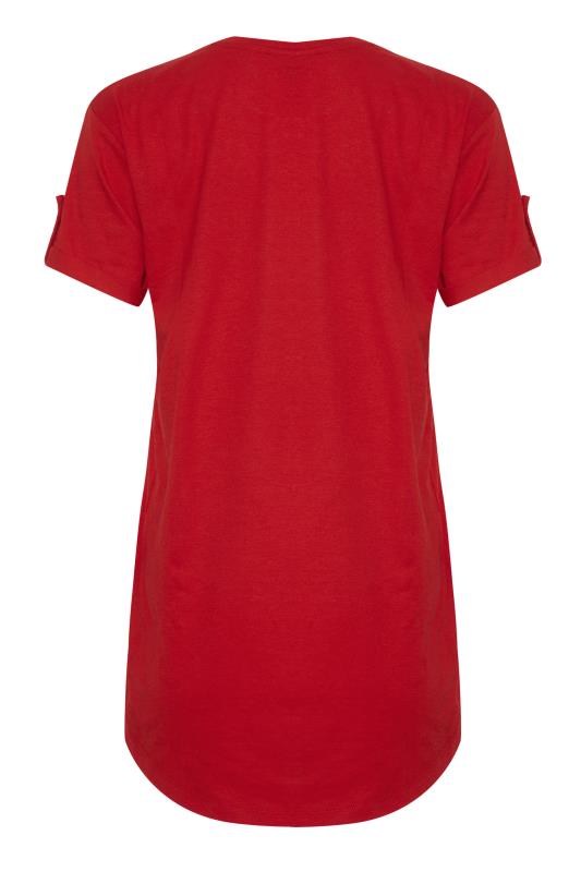 LTS Tall Red Short Sleeve Pocket T-Shirt 7
