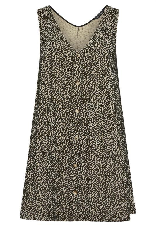 LIMITED COLLECTION Curve Grey Animal Print A-Line Pinafore Dress | Yours Clothing 6