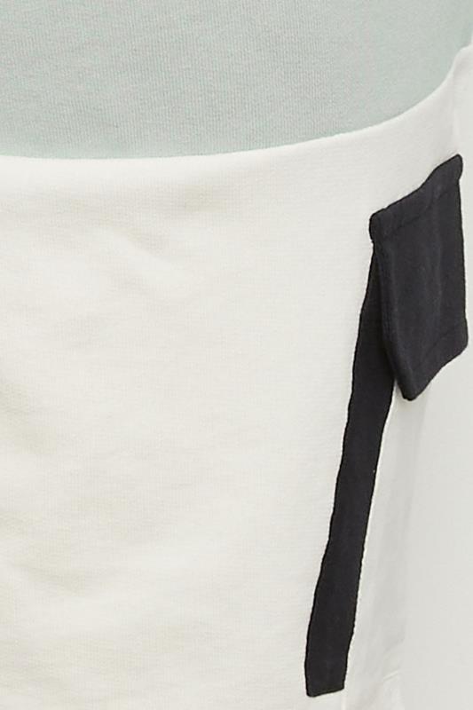 STUDIO A Big & Tall Grey Cut & Sew Panelled Shorts | BadRhino 6