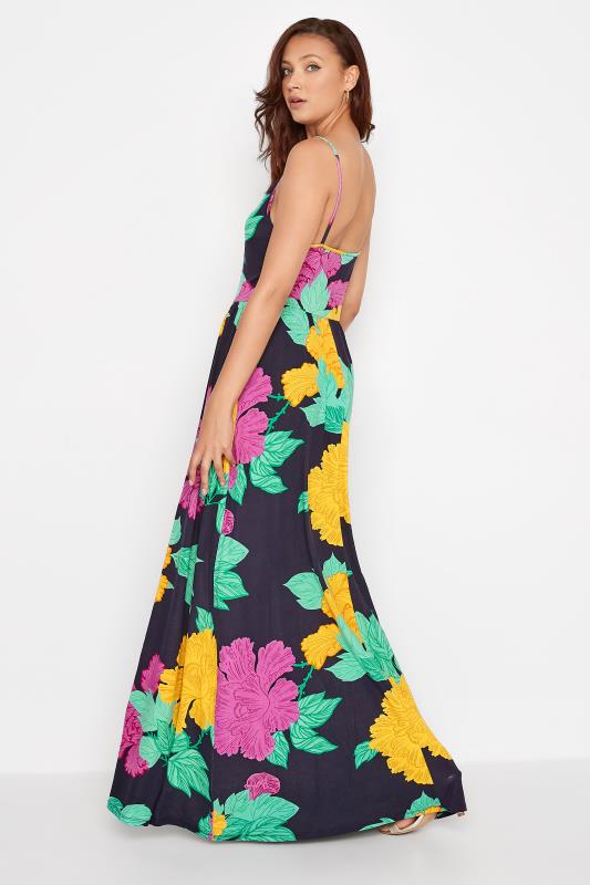 LTS Tall Yellow Floral Plunge Maxi Dress | Long Tall Sally  3