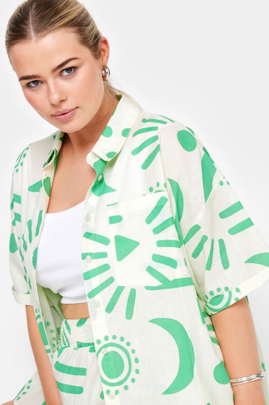 LIMITED COLLECTION Plus Size White Abstract Print Shirt | Yours Clothing 5
