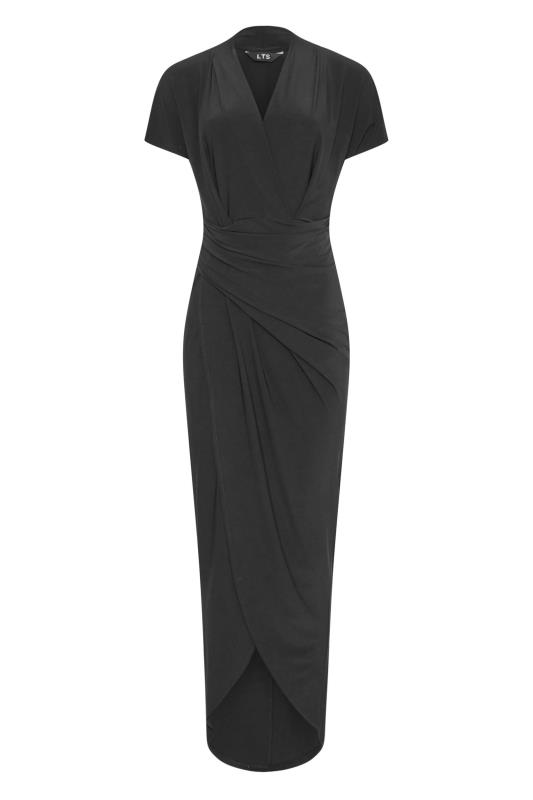LTS Tall Women's Black Wrap Dress | Long Tall Sally 7
