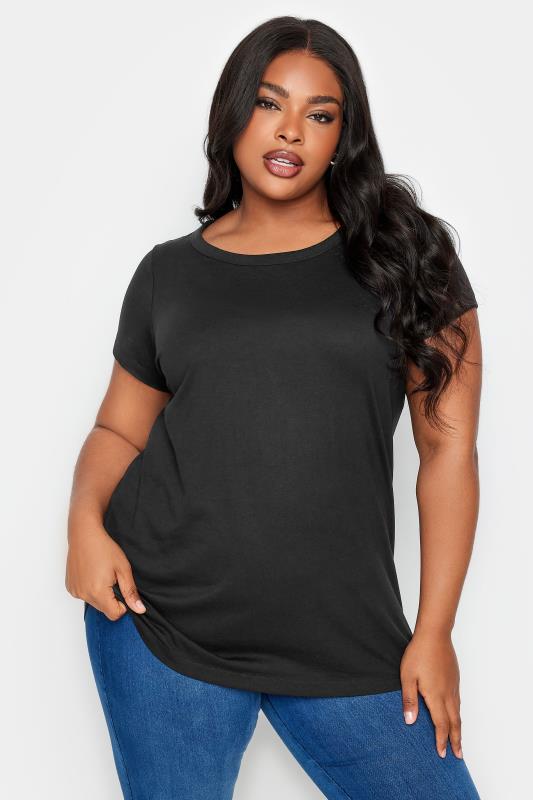 YOURS 3 PACK Plus Size Blue & Pink T-Shirts | Yours Clothing 4