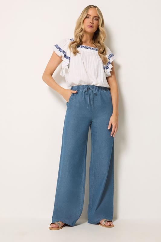  LTS Tall Schlupfjeans in Blauer Auswaschung mit weitem Bein