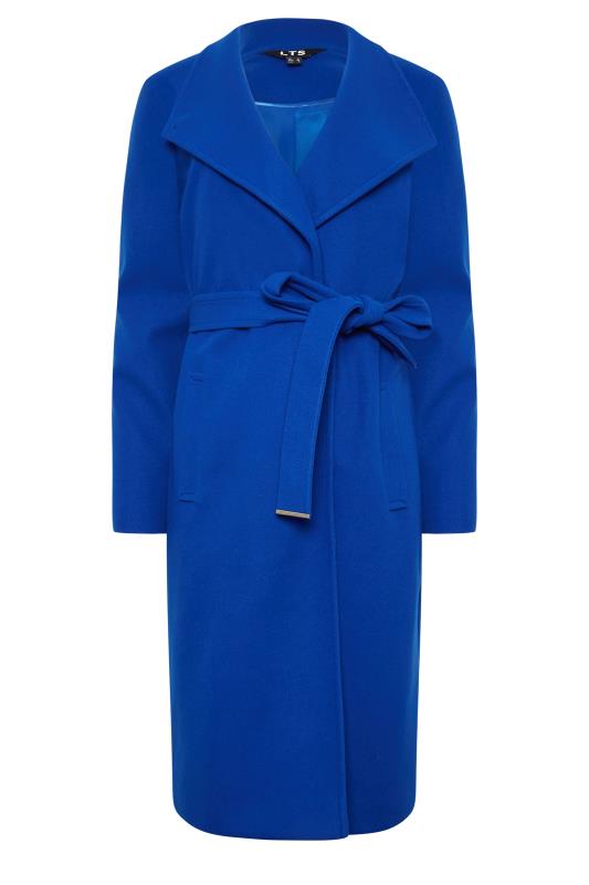 LTS Tall Women's Cobalt Blue Belted Coat | Long Tall Sally 6
