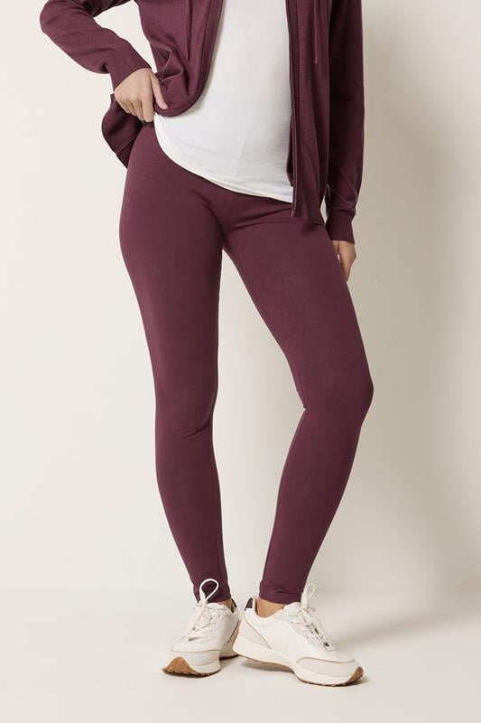  M&Co Berry Purple Stretch Leggings