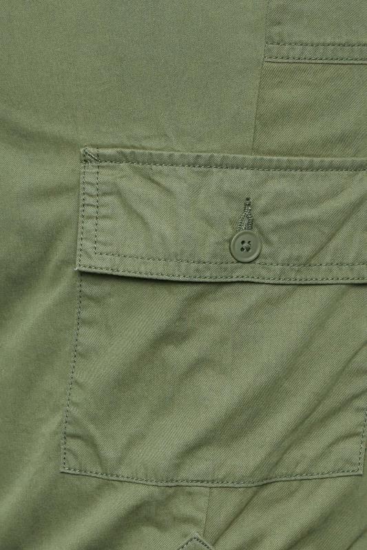 YOURS Plus Size Khaki Green Cargo Chino Shorts | Yours Clothing 5