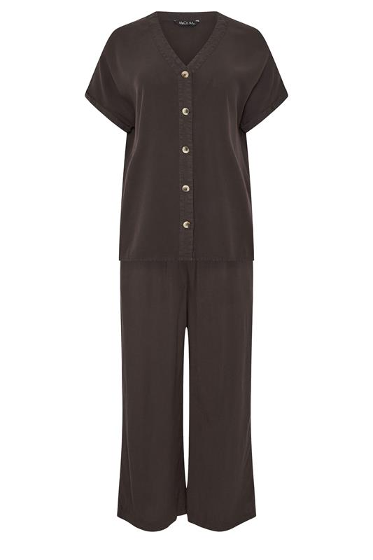 M&Co Set Chocolate Brown Soft Touch Top & Trousers | M&Co 5
