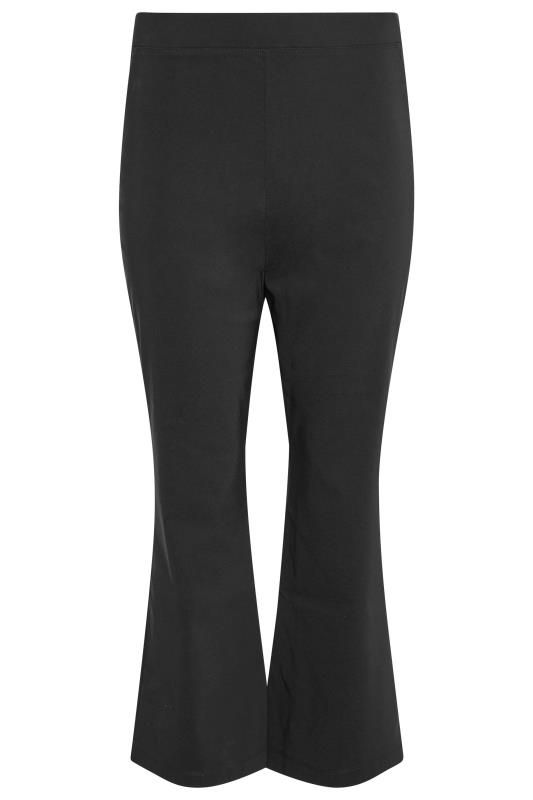 Petite Black Bi Stretch Bootcut Trousers | PixieGirl  5