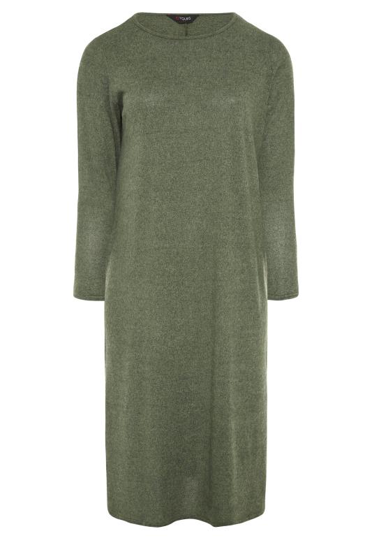 Side Split Knitted T-Shirt Dress 