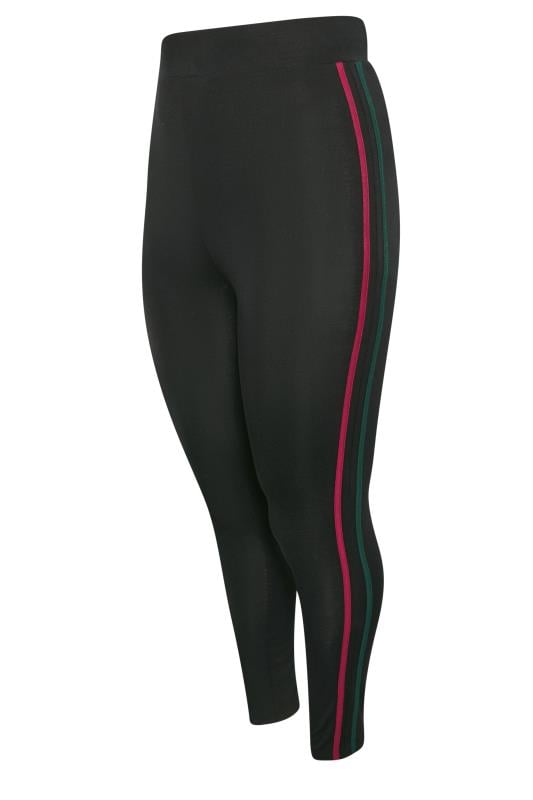 Black leggings with red stripe down the side online