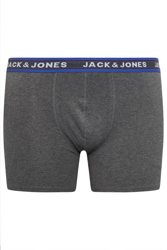 JACK & JONES Big & Tall Green & Grey 5 Pack Trunks | BadRhino 8