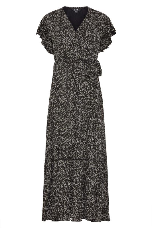 LTS Tall Women's Black Heart Print Tiered Midaxi Dress | Long Tall Sally 6