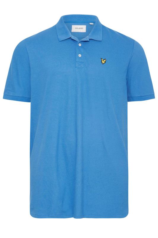 LYLE & SCOTT Big & Tall Blue Logo Polo Shirt 3