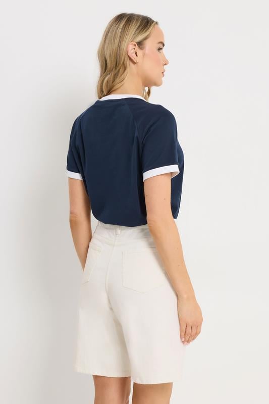 LTS Tall White Denim Bermuda Shorts | Long Tall Sally 4