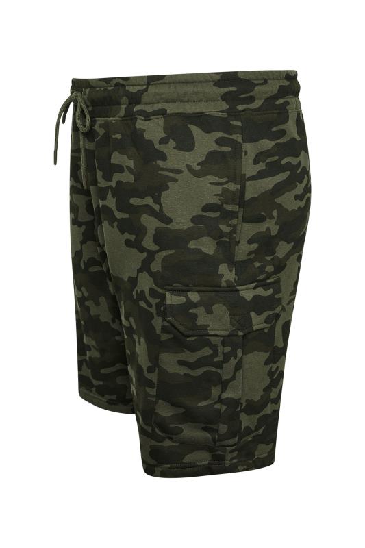 BadRhino Big & Tall Green Camo Print Cargo Shorts | BadRhino 8