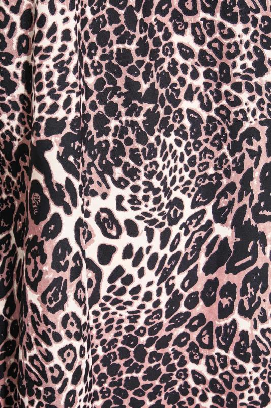 Curve Brown Leopard Print Swing Pocket Dress 5