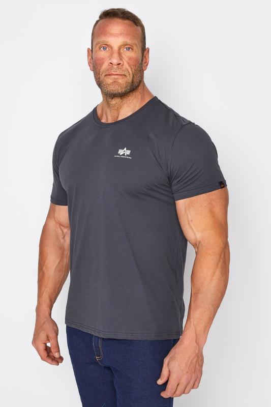 Men's T-Shirts ALPHA INDUSTRIES Big & Tall Navy Blue Core T-Shirt