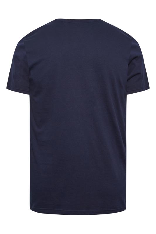 BadRhino Big & Tall Navy Blue California Skull Print T-Shirt | BadRhino 4