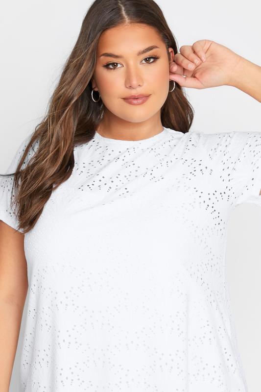 Curve White Broderie Swing Top 4