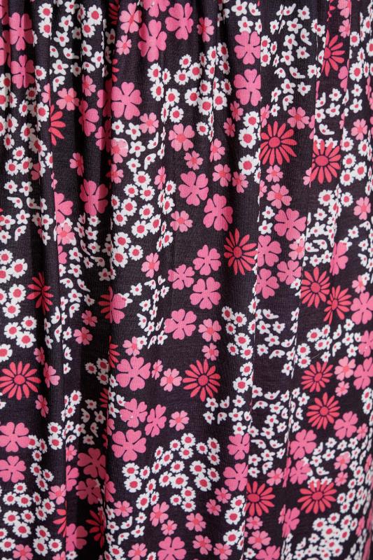 LIMITED COLLECTION Curve Pink Floral Midaxi Skirt_Z.jpg