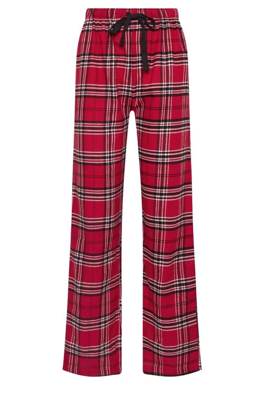 LTS Tall Red Woven Check Pyjama Bottoms | Long Tall Sally 9