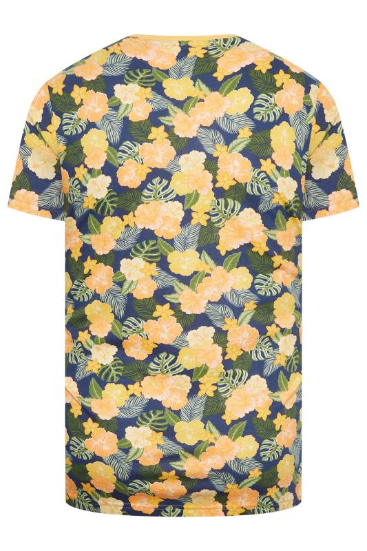 BadRhino Big & Tall Yellow Hawaiian T-shirt | BadRhino 4