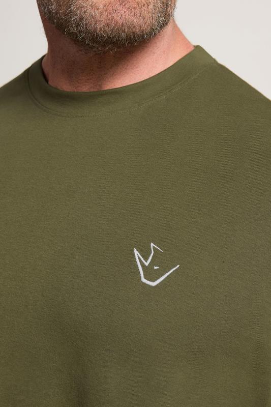 IronRhino Big & Tall Olive Green 'Rest Day' T-Shirt | BadRhino 4