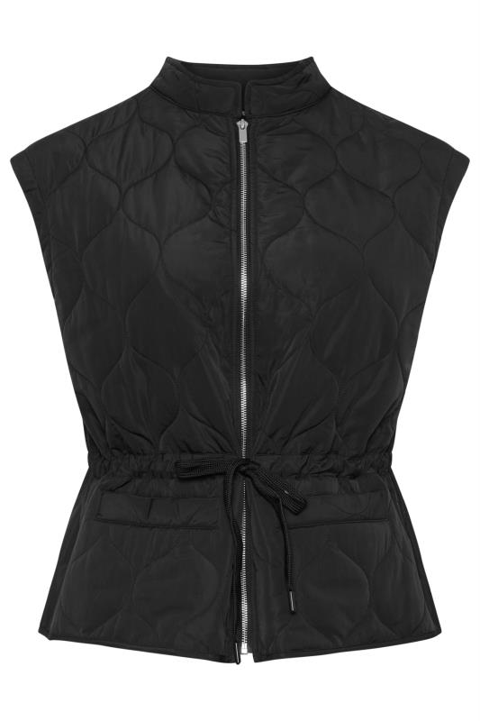 YOURS Plus Size Black Cropped Boxy Gilet | Yours Clothing 5