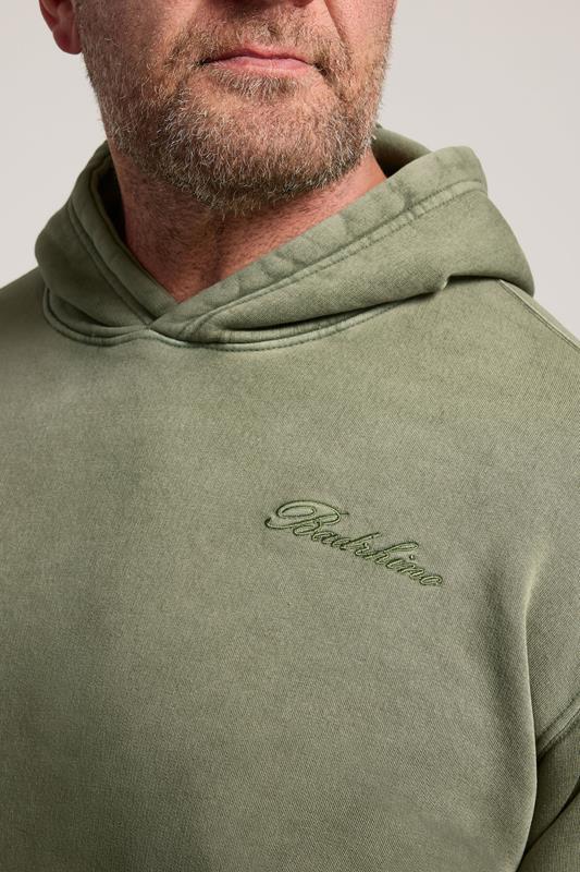 BadRhino Big & Tall Green Sun Bleached Hoodie & Short Set  5