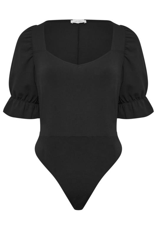 YOURS LONDON Curve Plus Size Black Sweetheart Bodysuit | Yours Clothing  6