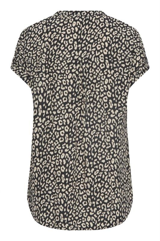 Plus Size Black Leopard Print Blouse | Yours Clothing