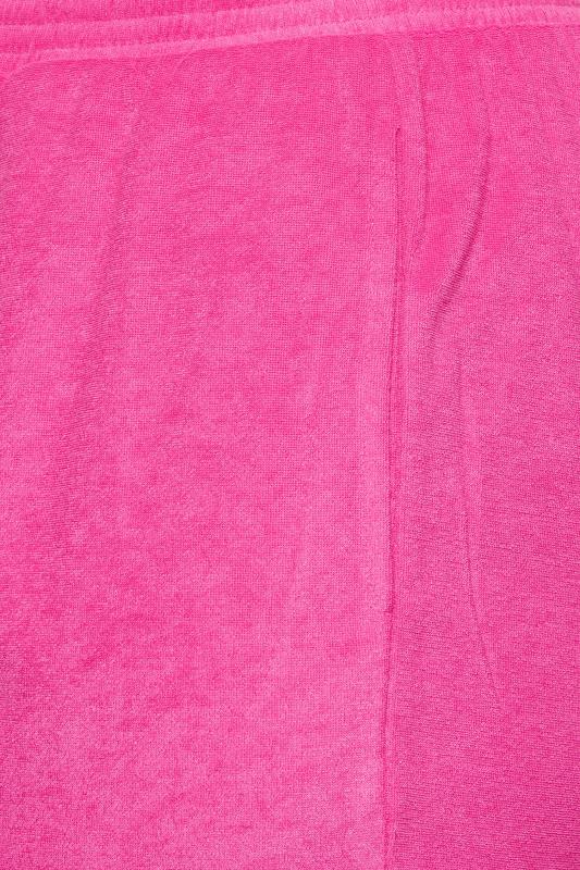 YOURS Plus Size Pink Towelling Beach Shorts | Yours Clothing 3