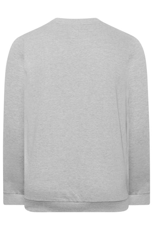 BadRhino Big & Tall Grey Marl Essential Sweatshirt 4