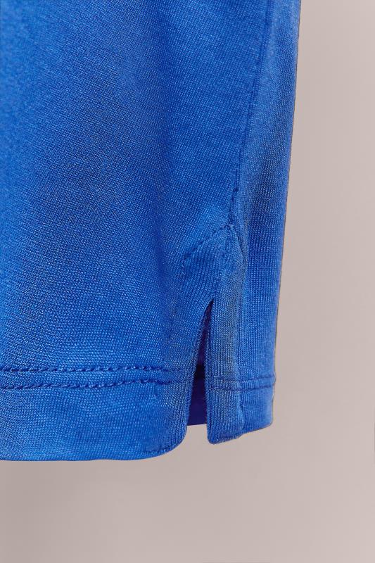 EVANS Plus Size Cobalt Blue V-Neck Modal Rich T-Shirt | Evans 7