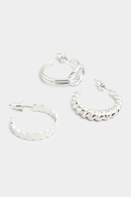 3 PACK Silver Tone Knot & Hoop Earrings_C.jpg