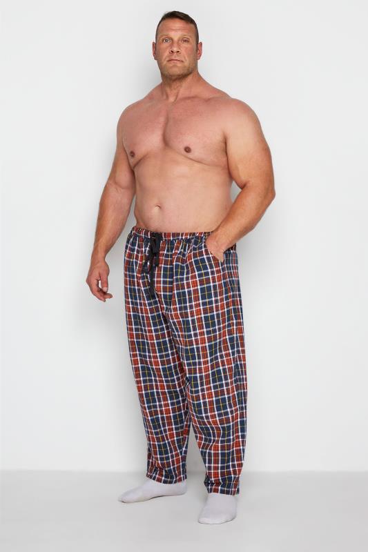 ESPIONAGE Red Brushed Check Lounge Trouser_C.jpg