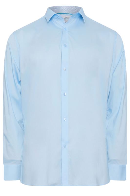 BadRhino Tailoring Big & Tall Light Blue Premium Long Sleeve Formal Shirt | BadRhino 3
