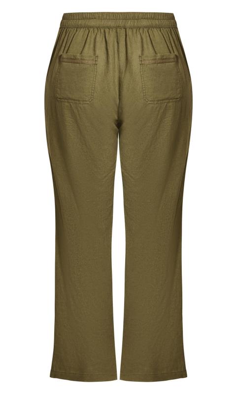 Linen Blend Sage Trouser 6