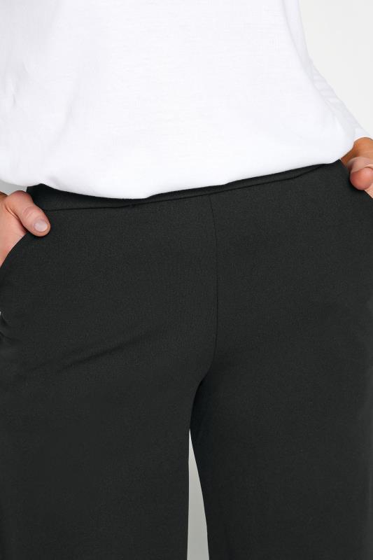 M&Co Black Stretch Scuba Wide Leg Trousers | M&Co 4