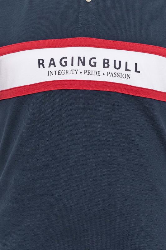 RAGING BULL Big & Tall Navy Blue Cut & Sew Polo Shirt | BadRhino 2