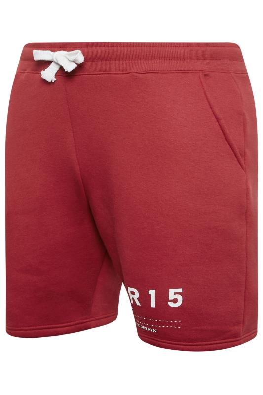 BadRhino Big & Tall Red BR15 Jogger Shorts | BadRhino 6