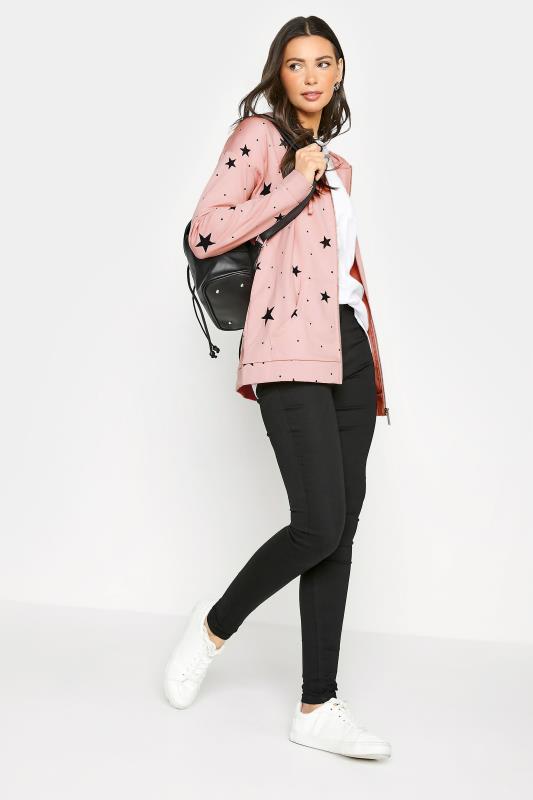 Tall Women's LTS Pink Star Print Zip Hoodie | Long Tall Sally 2