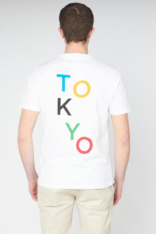 BEN SHERMAN White Official Olympic Tokyo Back Print T-Shirt_B.jpg