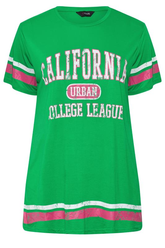 Curve Green 'California' Logo Printed T-Shirt 6