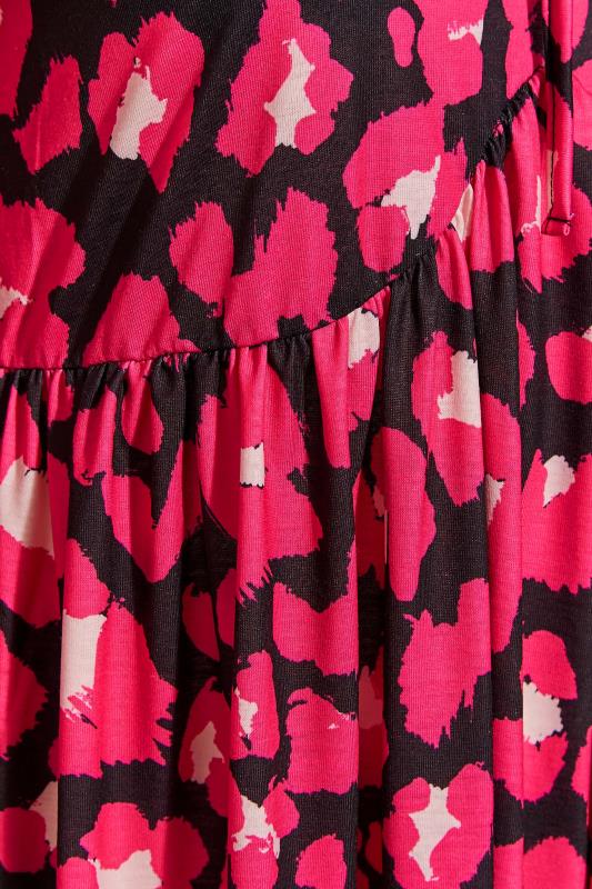 LIMITED COLLECTION Plus Size Pink Animal Print Dress | Yours Clothing 5
