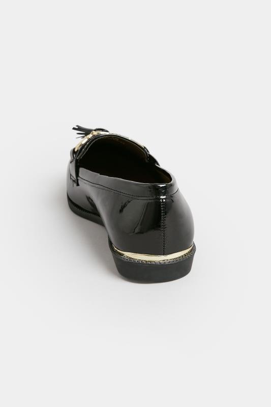 PixieGirl Black Patent Loafers In Standard Fit| PixieGirl 4