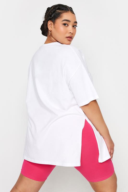 YOURS Plus Size Pink Cycling Shorts | Yours Clothing 3