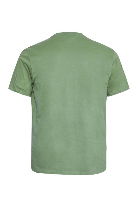 BEN SHERMAN Big & Tall Green Pocket T-Shirt 4